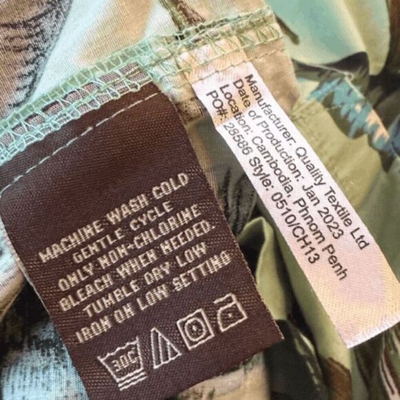 Cooke Street Men's Hawaiian Island Floral Button Down Shirt Green Size XL‎ - Picture 4 of 5